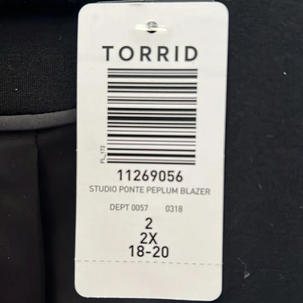Torrid Studio Luxe Ponte Peplum Blazer - Picture 6 of 6